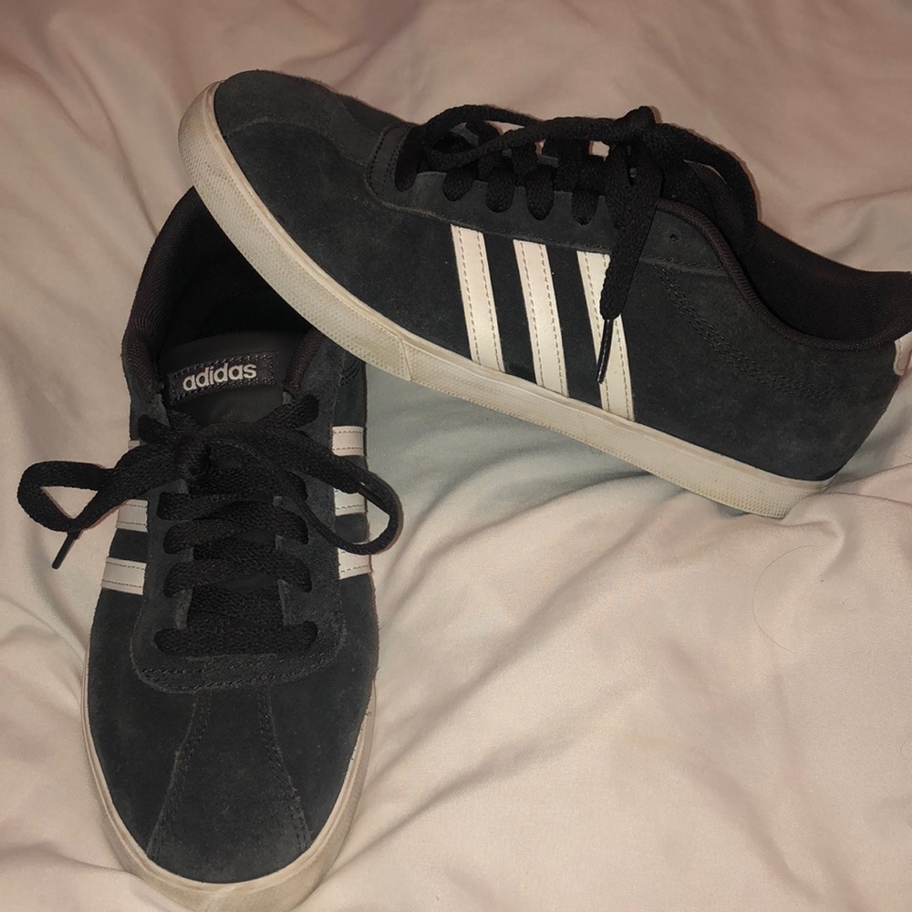 Gray adidas sneakers